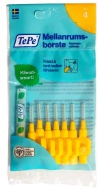 TePe Mellanrumsborste Original 0,7 mm gul – 8 st