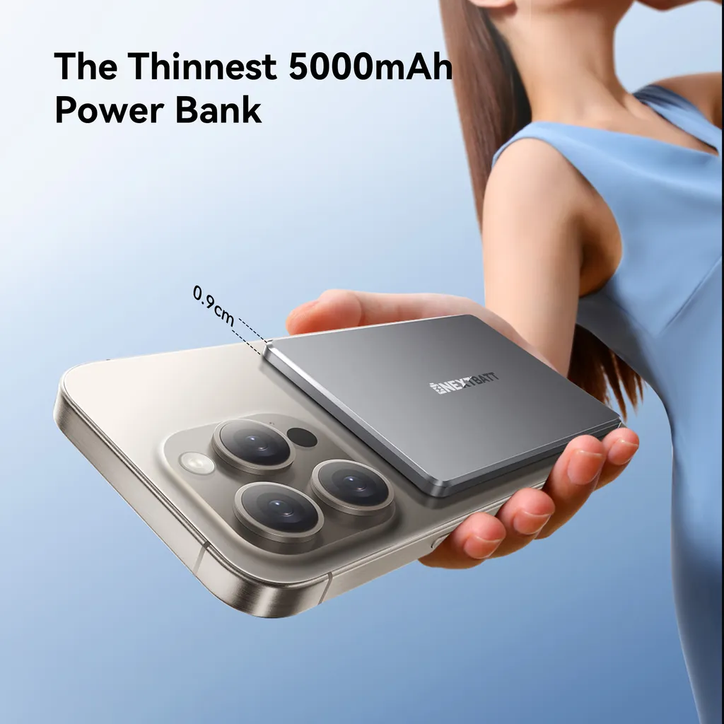 NEXTBATT Magnetisk Trådlös Powerbank 5000mAh 20W