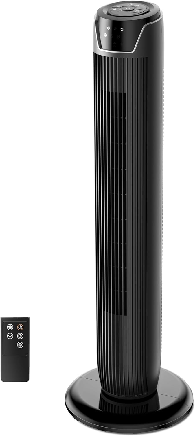 Midea FZ10-17JR Black Tower Fan
