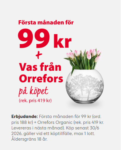 Postkodlott med förmånligt och attraktivt erbjudande