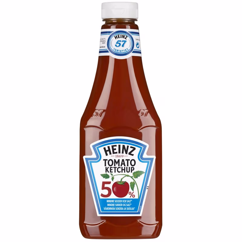 Heinz Ketchup 50 % Mindre Socker & Salt
