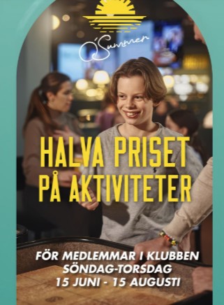 Halva priset på aktiviteter för medlemmar hos O'Learys