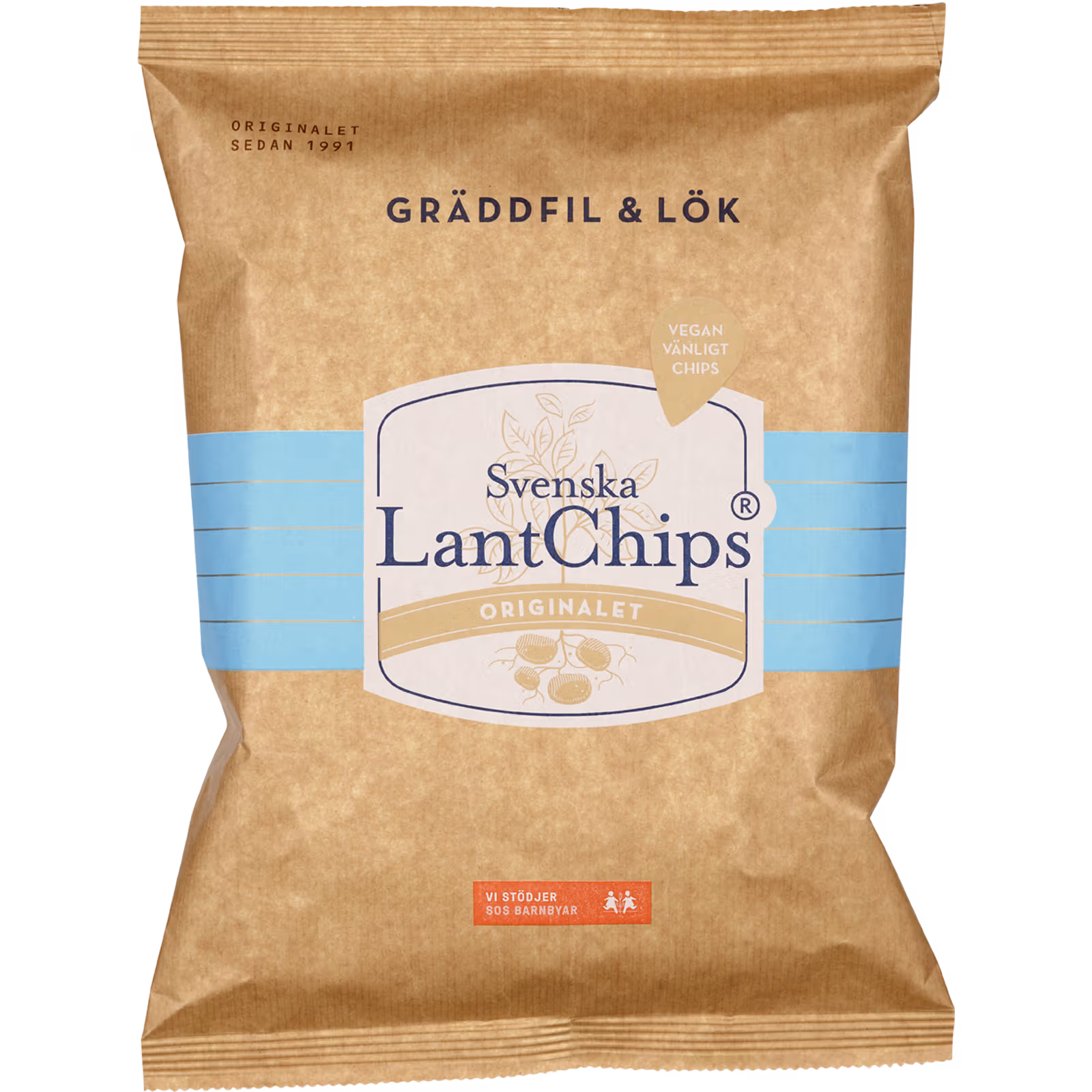 Lantchips Gräddfil och Lök 200 g