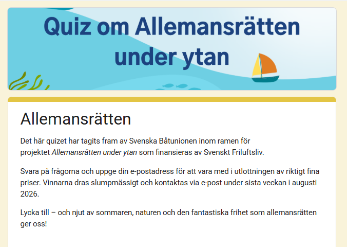 Svara på frågor vinn priser