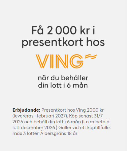 Köp Postkodlott med förmånligt erbjudande