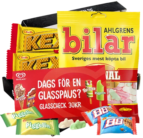 GB Glasscheck och Ahlgrensbilar i box