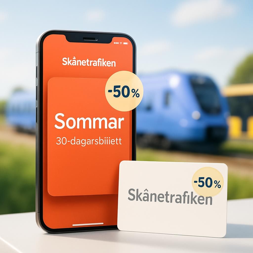 Halva priset på alla 30-dagarsbiljetter hos Skånetrafiken