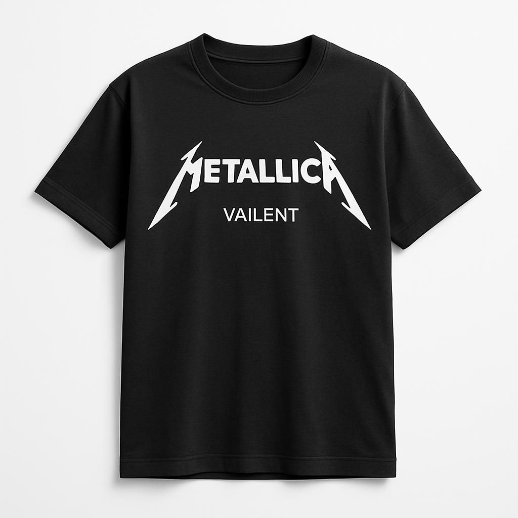 Vailent Metallica Svart Unisex T-shirt
