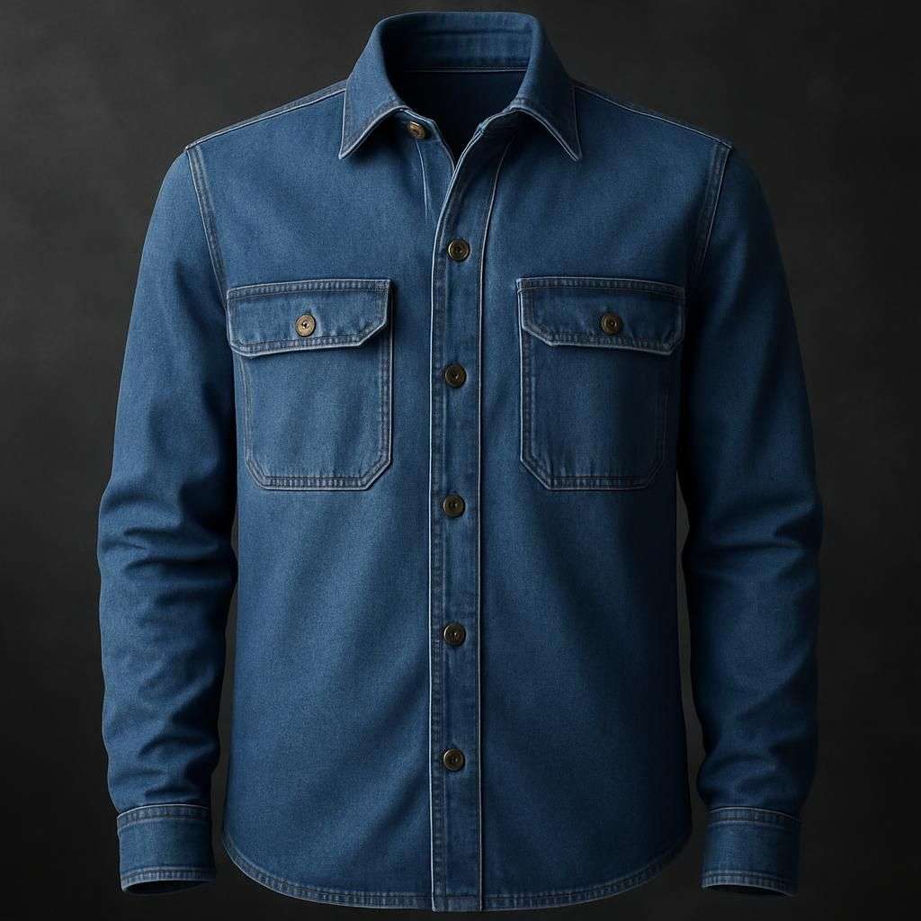 Morris Blue Denim Shirt Jacket