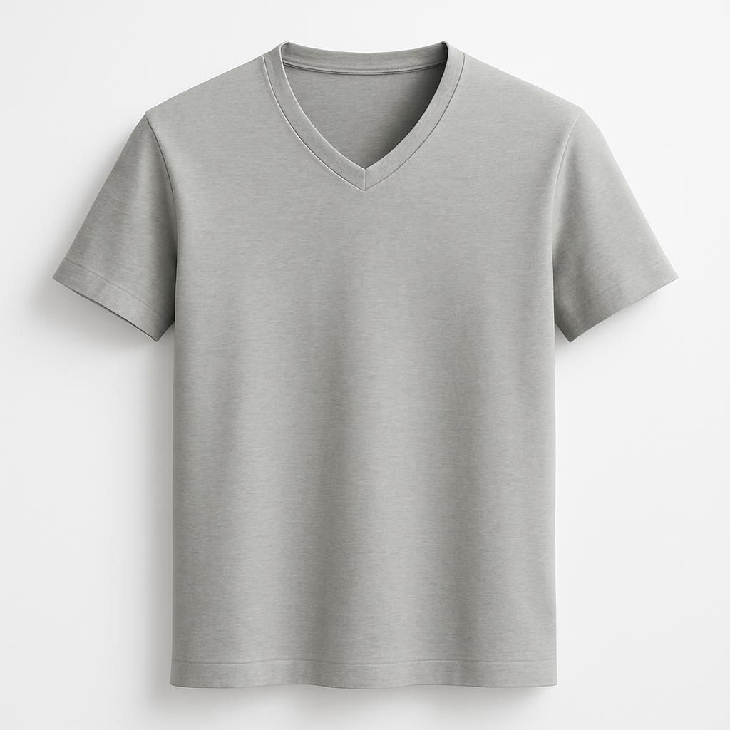 Klassisk T-shirt med v-ringning
