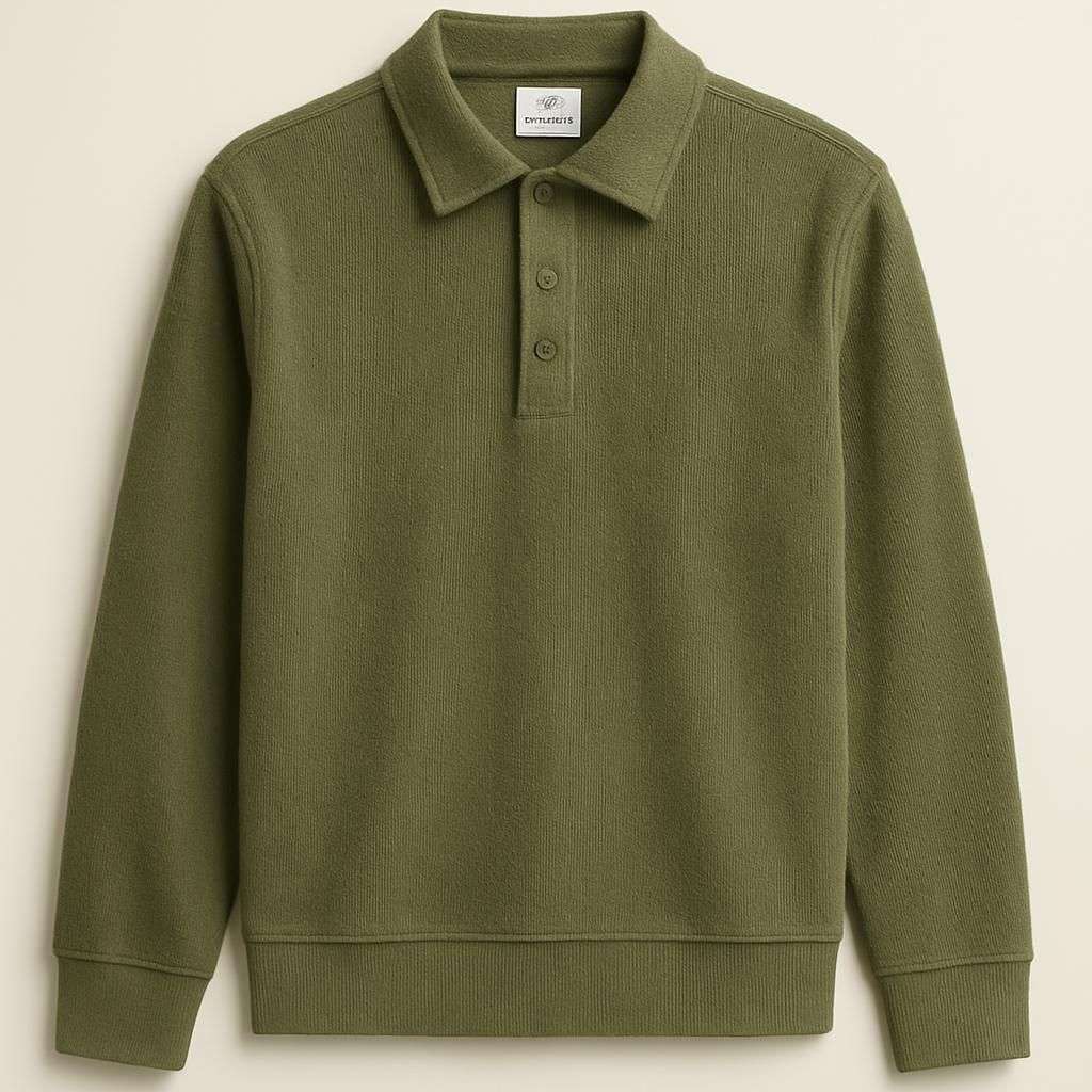 Mads Nørgaard Light Terry Polo Sweatshirt