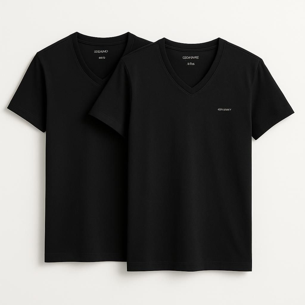 GANT 2-pack V-neck T-shirts Black
