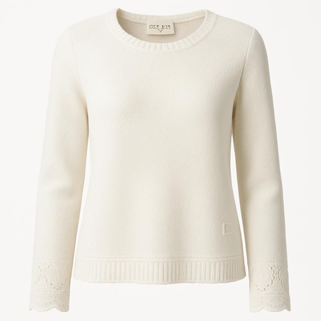 Odd Molly ANN Stickad Tröja Light Chalk