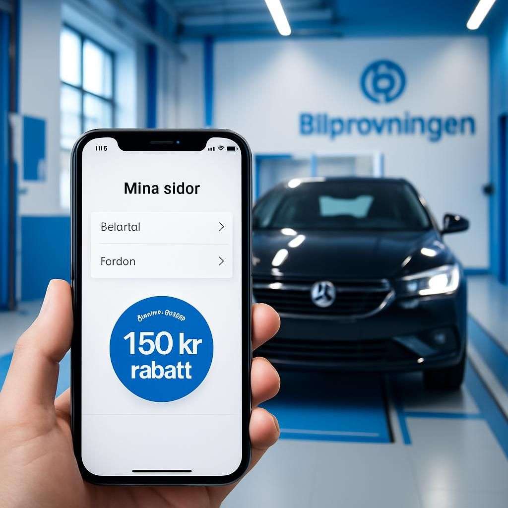Bilprovningen: 150 kr rabatt via Mina sidor