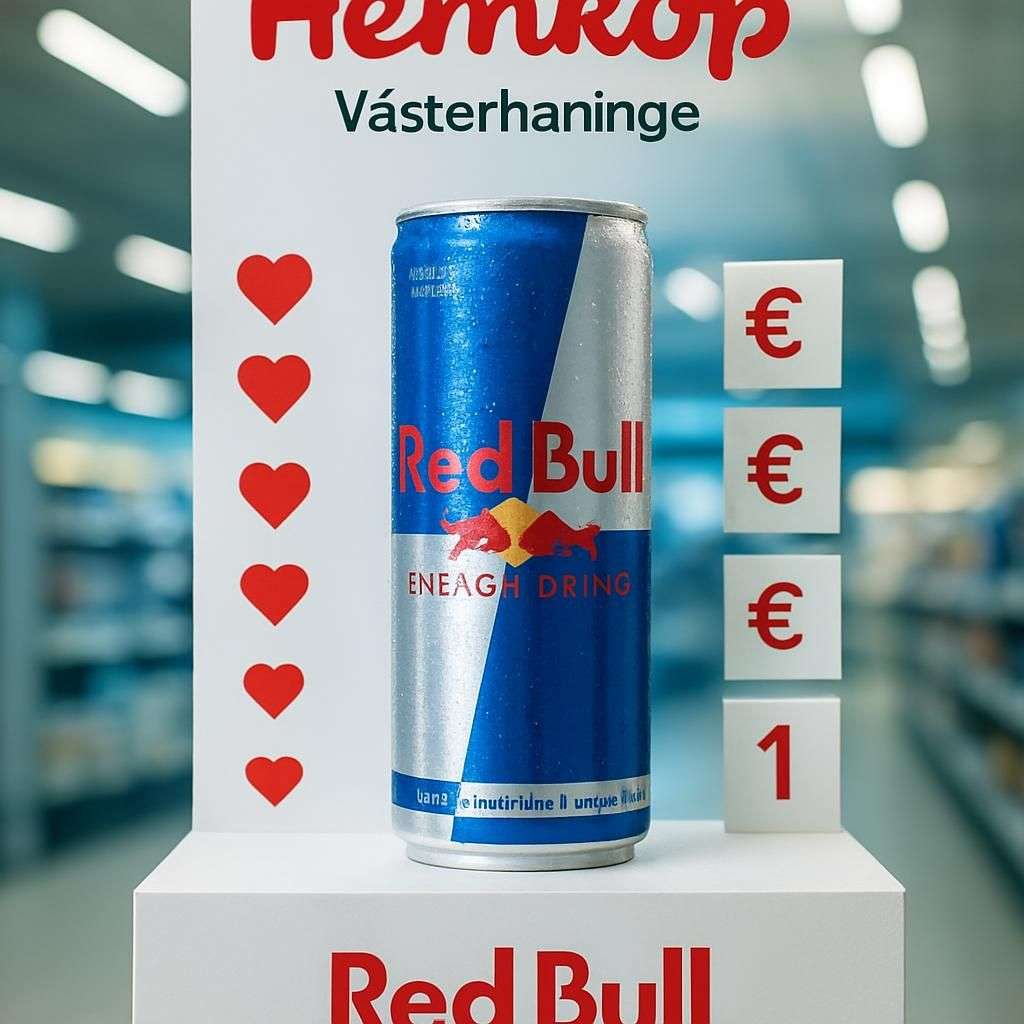 LIKE-STEGE och Red Bull-erbjudande Hemköp