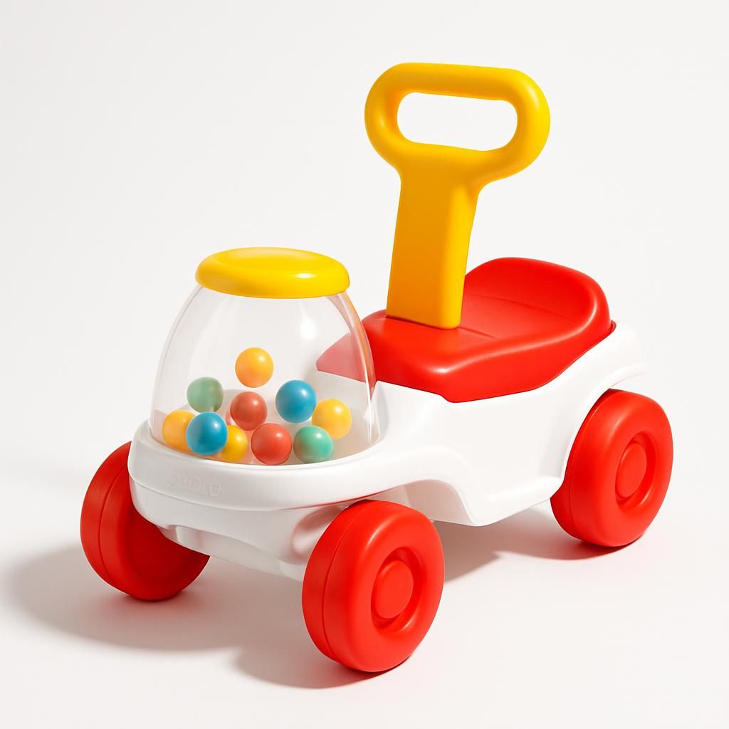 Fisher-Price Popcorn Popper Rideon Vit/Röd