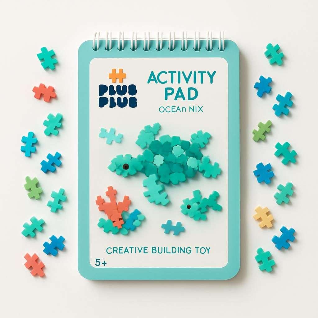 Plus-Plus Activity Pad Ocean Mix
