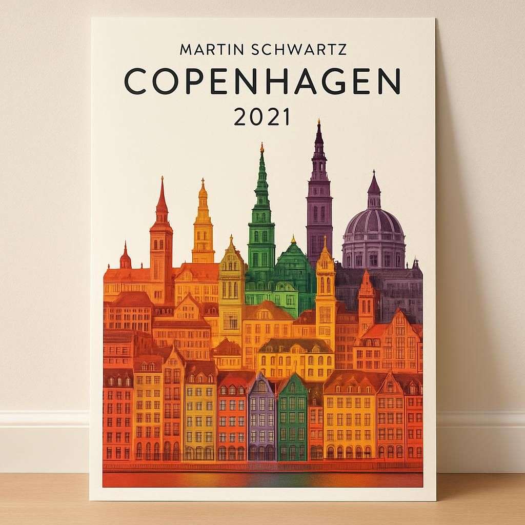 Martin Schwartz Copenhagen 2021 Art Poster