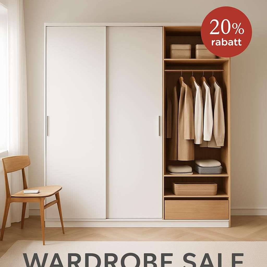 20% Rabatt på Garderober