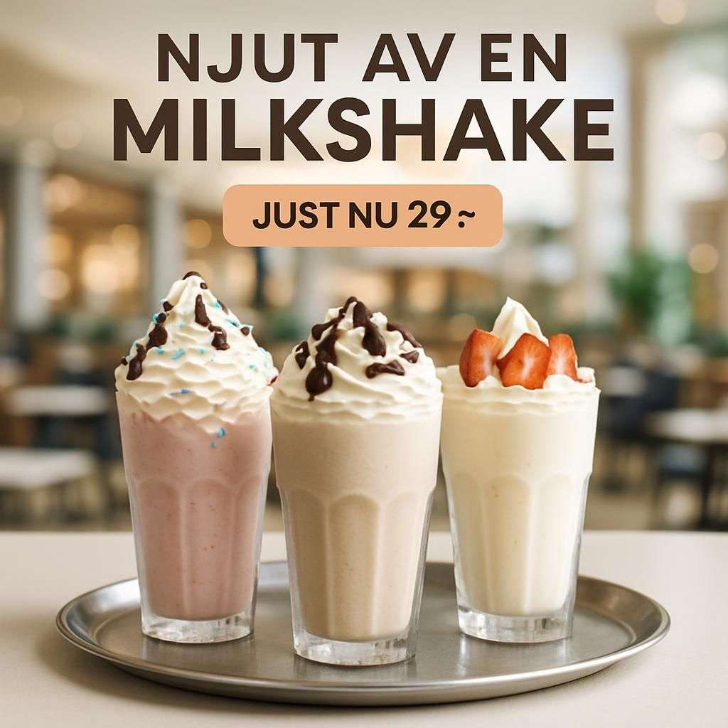 15 % Rabatt på Milkshakes hos Swirl World