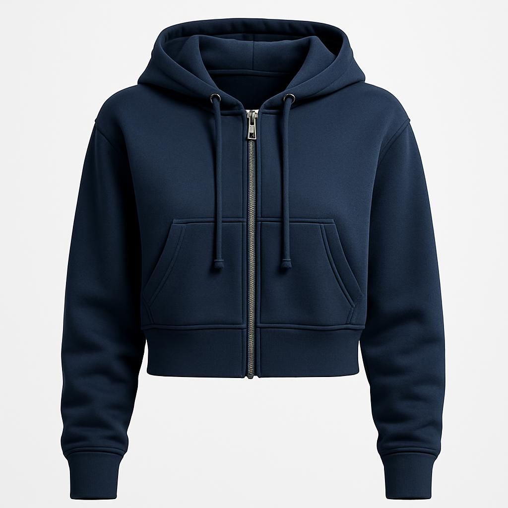 Y Zip Hoodie i Blå