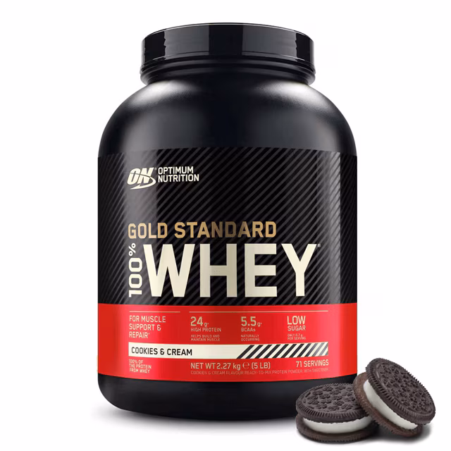 Optimum Nutrition Gold Standard Whey 2,27 kg för 799 kr hos Sportkost