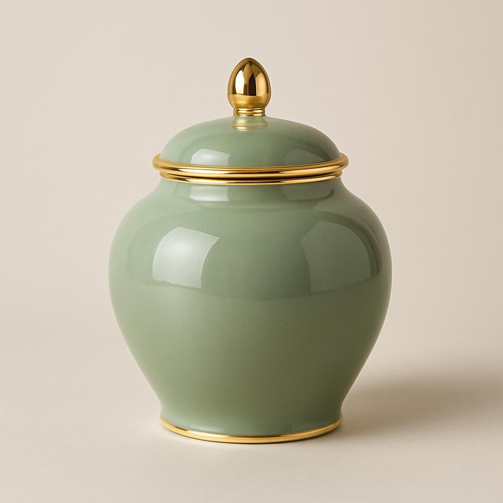 Lene Bjerre Miya Green Gold Jar