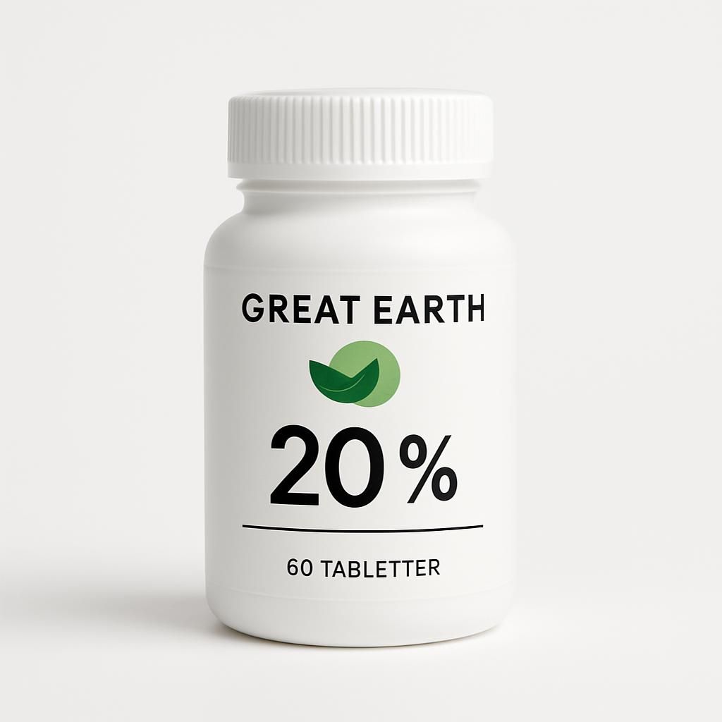 Great Earth 20 %.