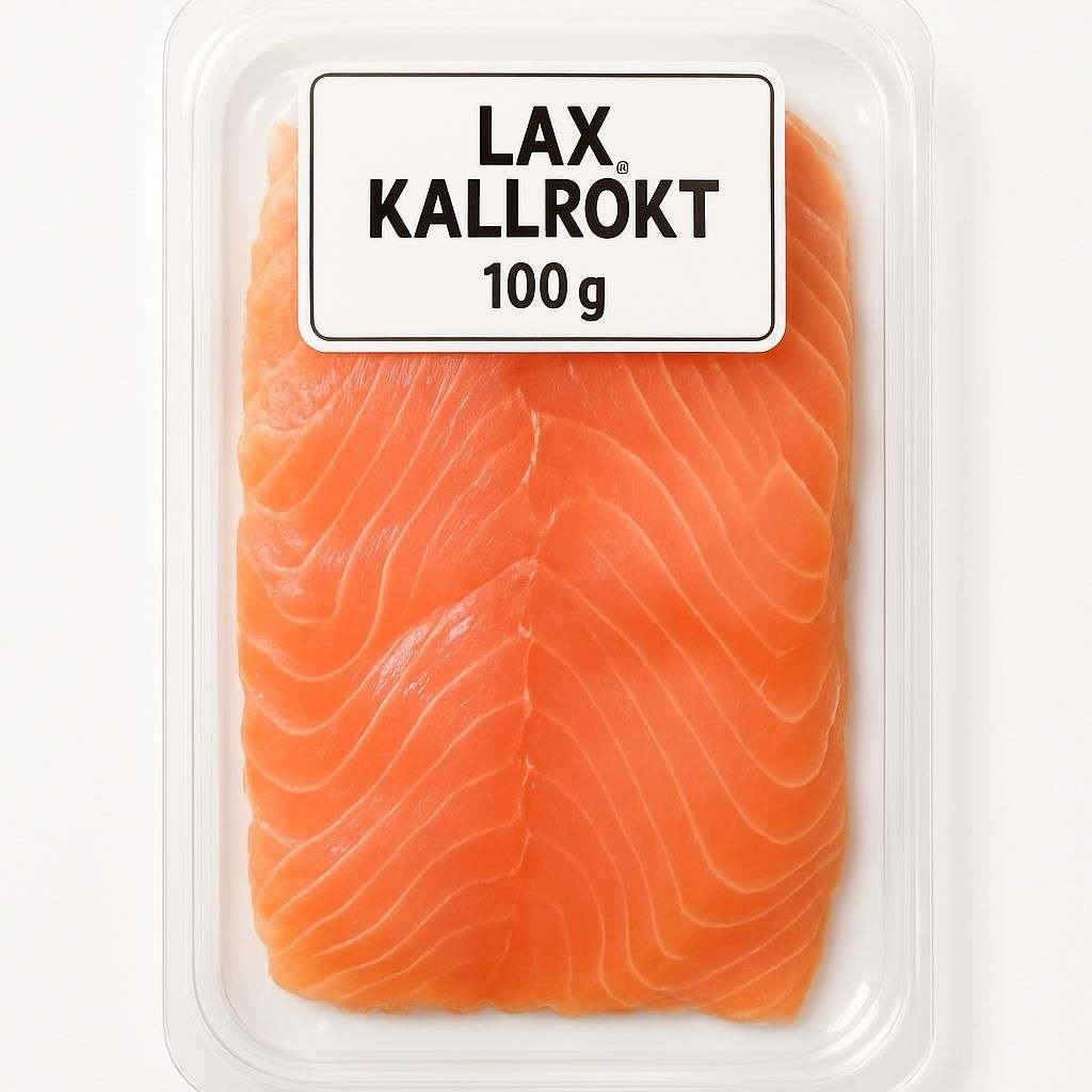 Lax, kallrökt. 100 g.
