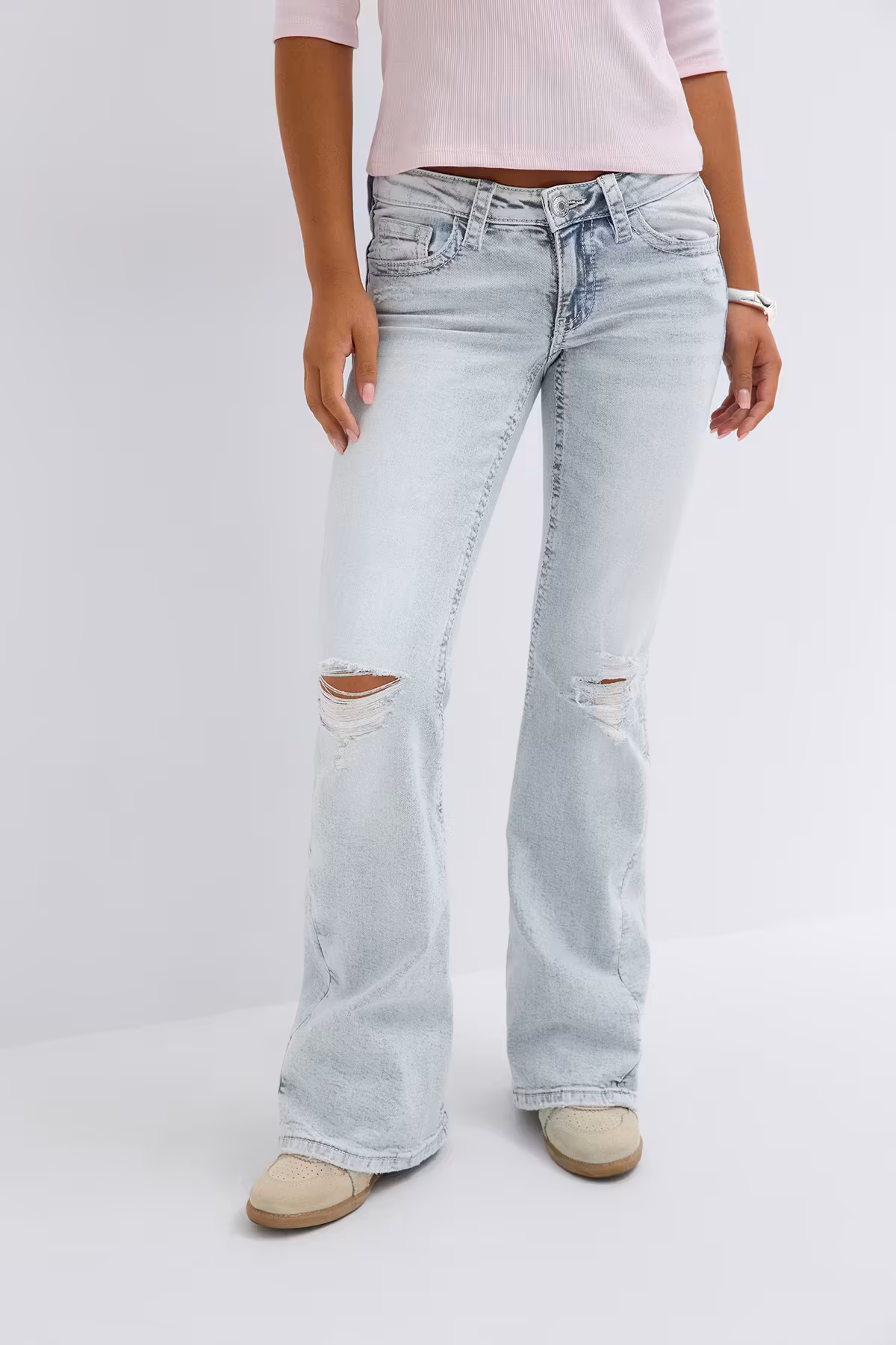 Iconic Twisted Blue Denim Jeans