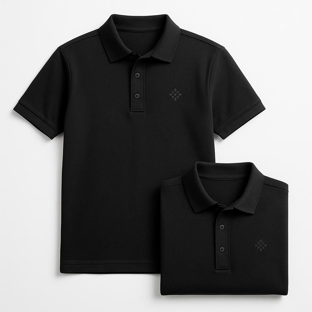 2-pack Svarta Pikétröjor från Jack & Jones