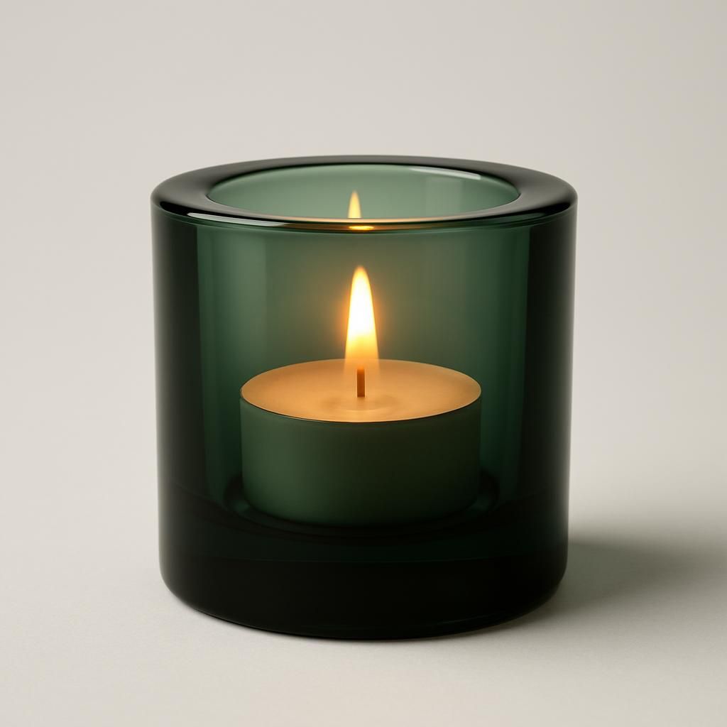 Iittala Kivi Ljuslykta 60mm Tallgrön