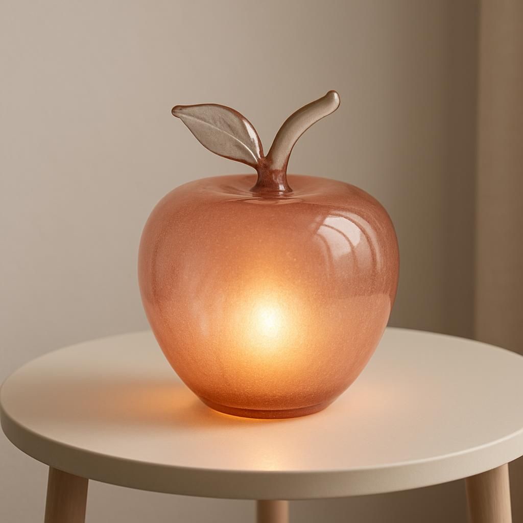 Äpple Rosa Small – Elegant Glaskonst
