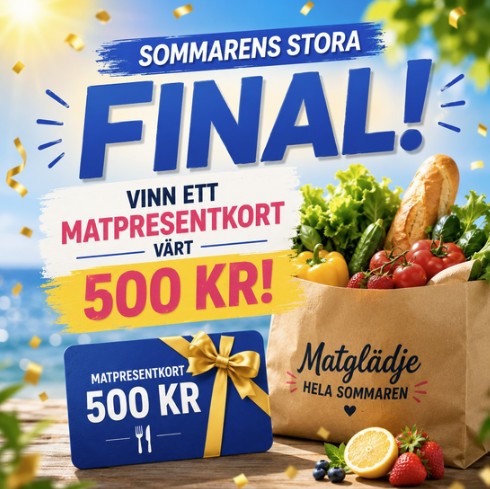 đ„ SOMMARTĂVLING V.4 â Vinn ett matpresentkort pĂ„ 500 kr!