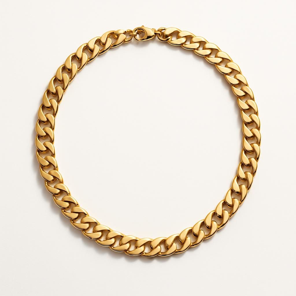 Edblad Elegant Curb Chain Necklace Gold