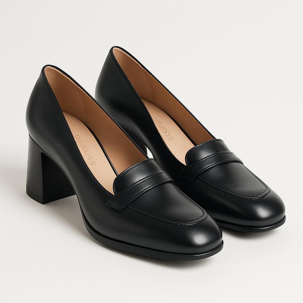 Wonders Remache 11 Zapatos Negros