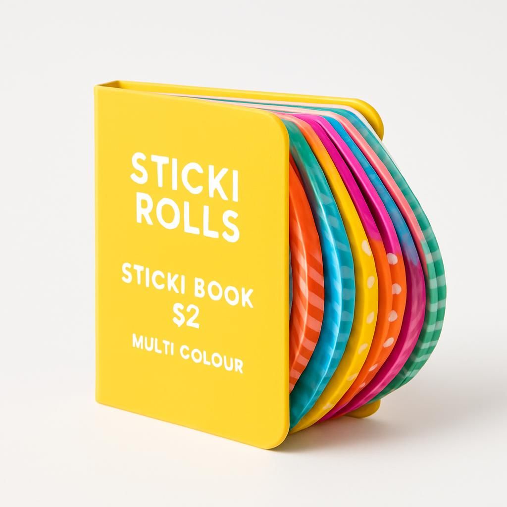 Sticki Rolls Sticki Book S2 Multi Colour