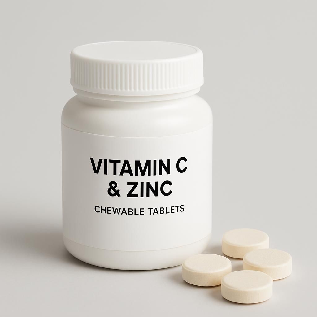 Monkids C-vitamin och Zink Tuggtabletter 60 st