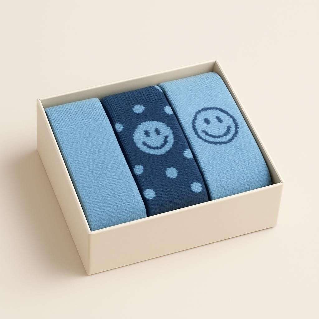 Blue Smiley 3-Pack Gift Set