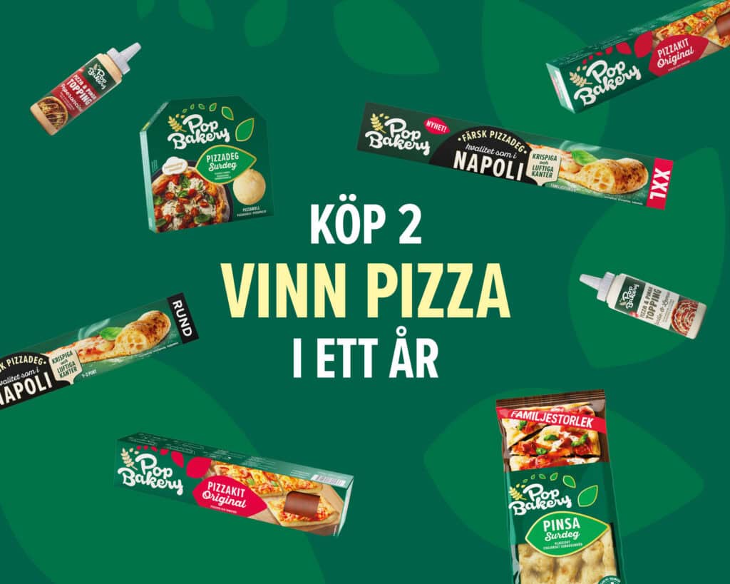 Köp två, vinn pizza i ett år
