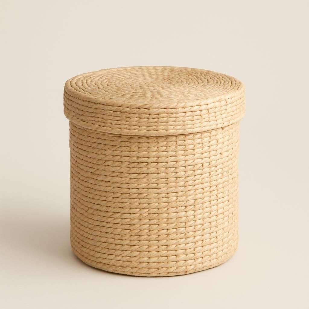 Bloomingville Fredie Natural Basket with Lid