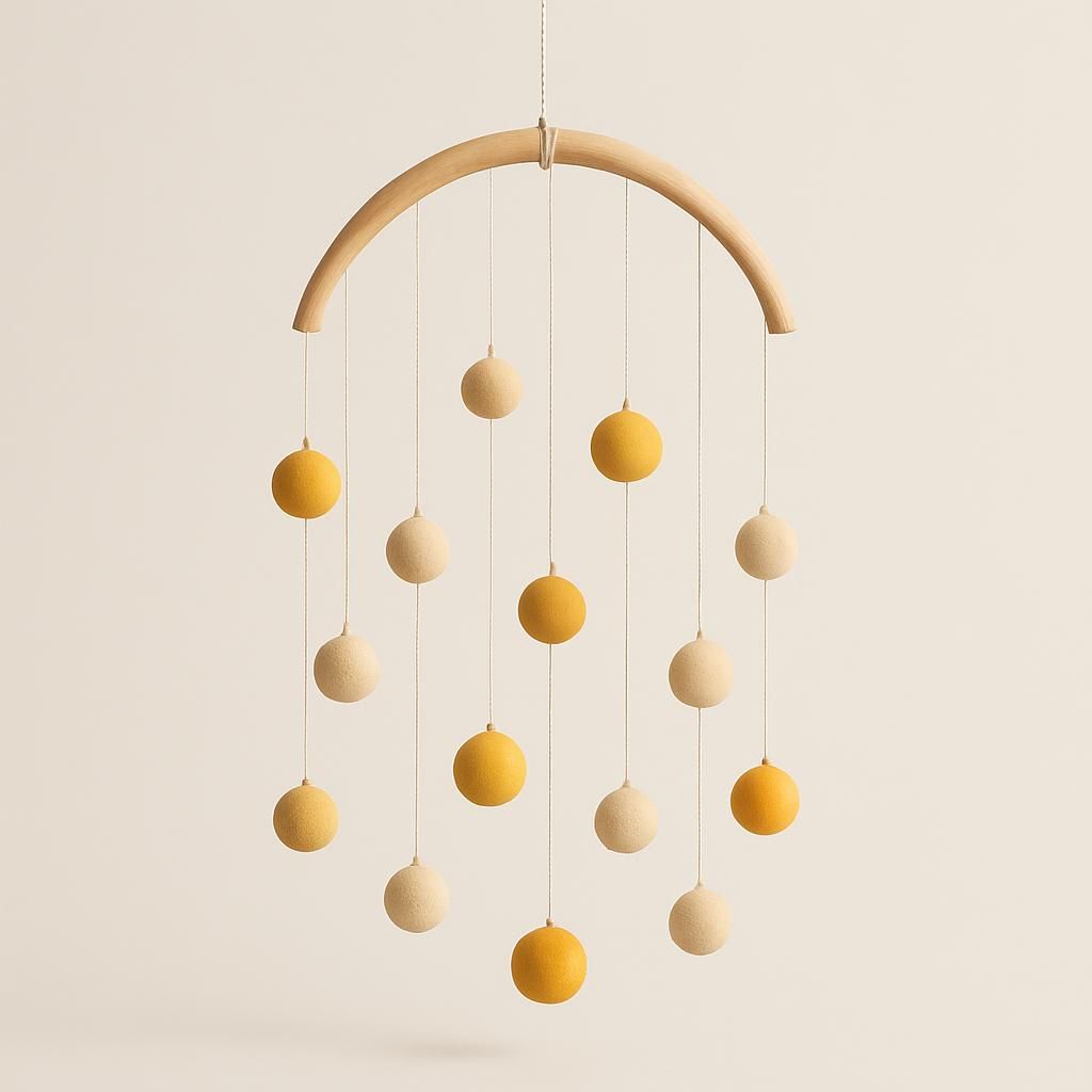 Bloomingville Pomp Yellow Decorative Mobile