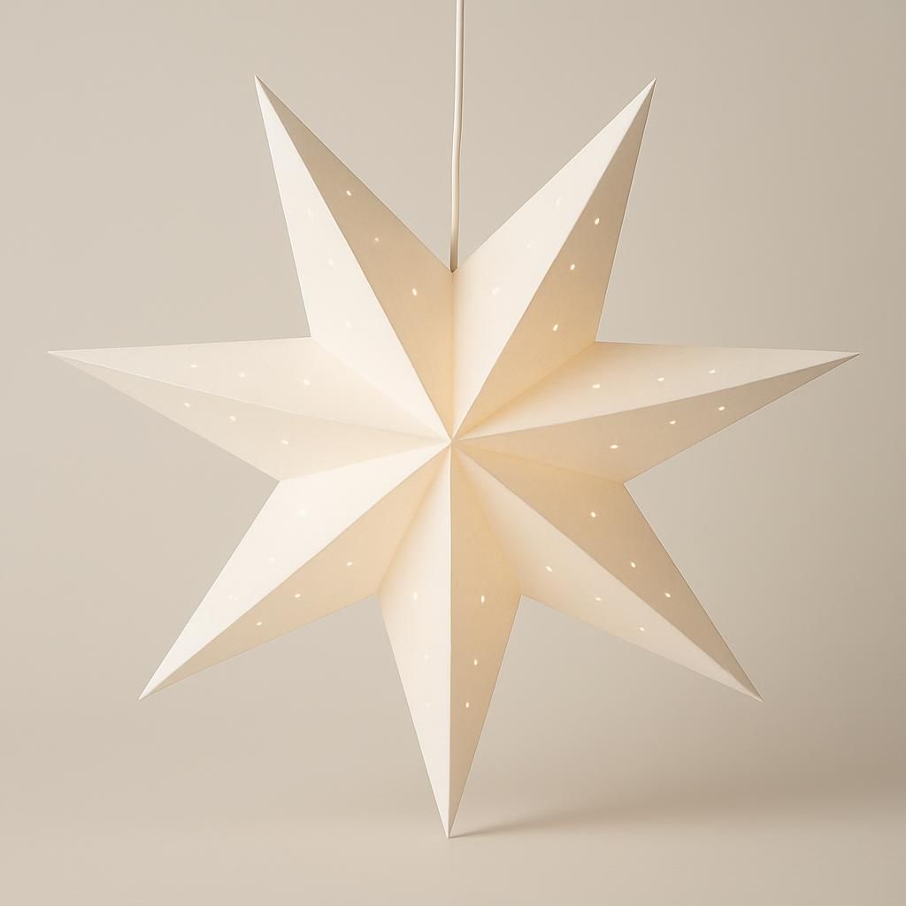 Luna adventsstjärna vit från Scandi Living