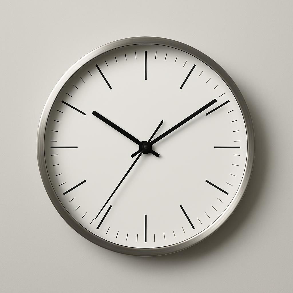 Elegant Modern Waiting Room Clock
