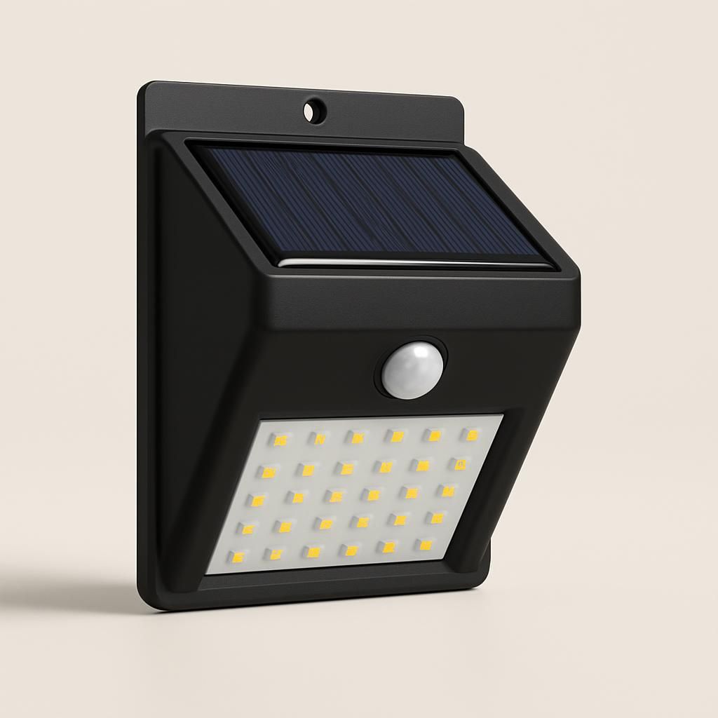 36 LED solcellslampa med rörelsesensor