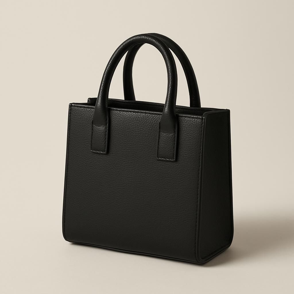 Elegant liten svart toteväska