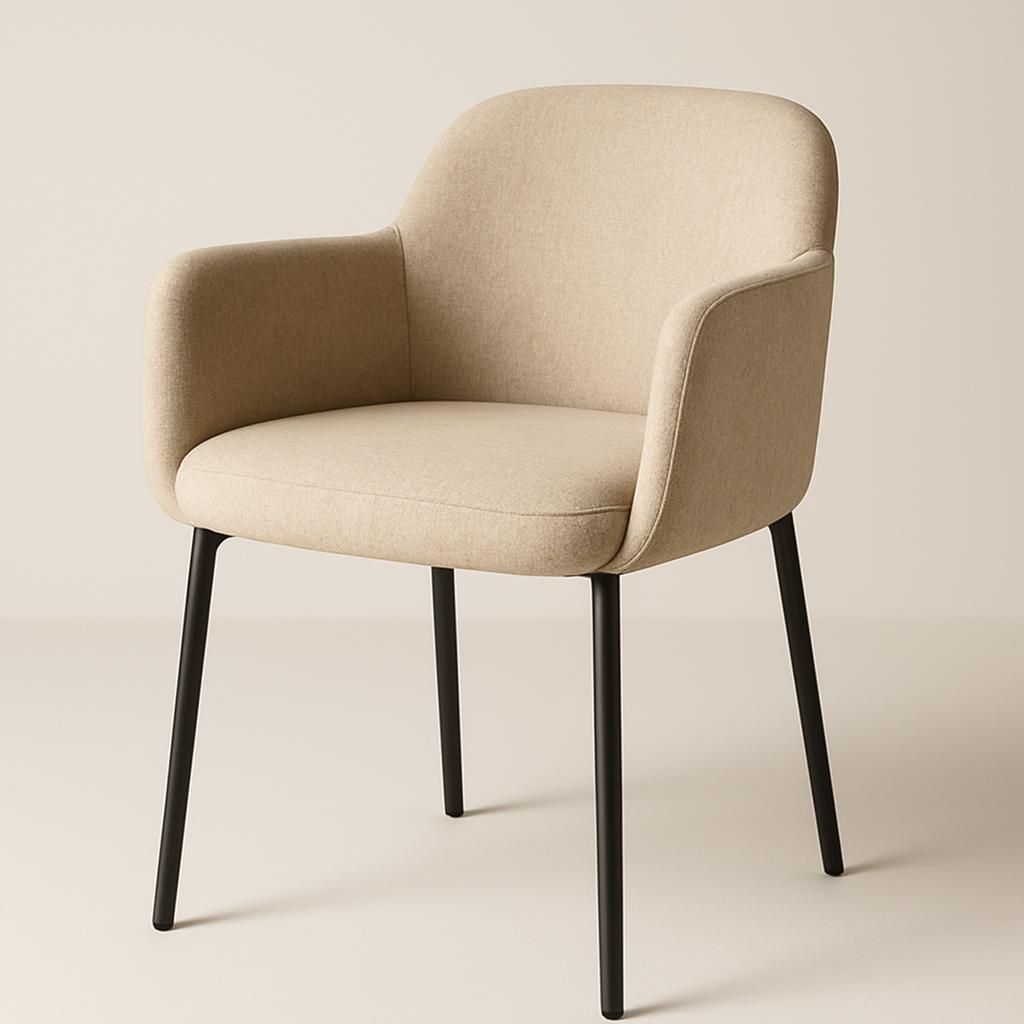 Andrarum Sawako Matstol med Armstöd Beige
