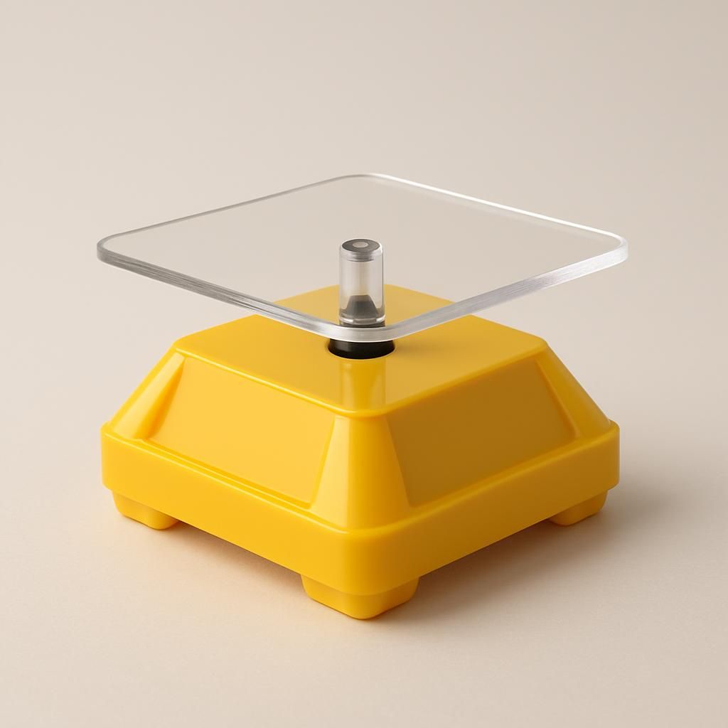 Roterande Transparent Handgjord Dockdisplay Yellow