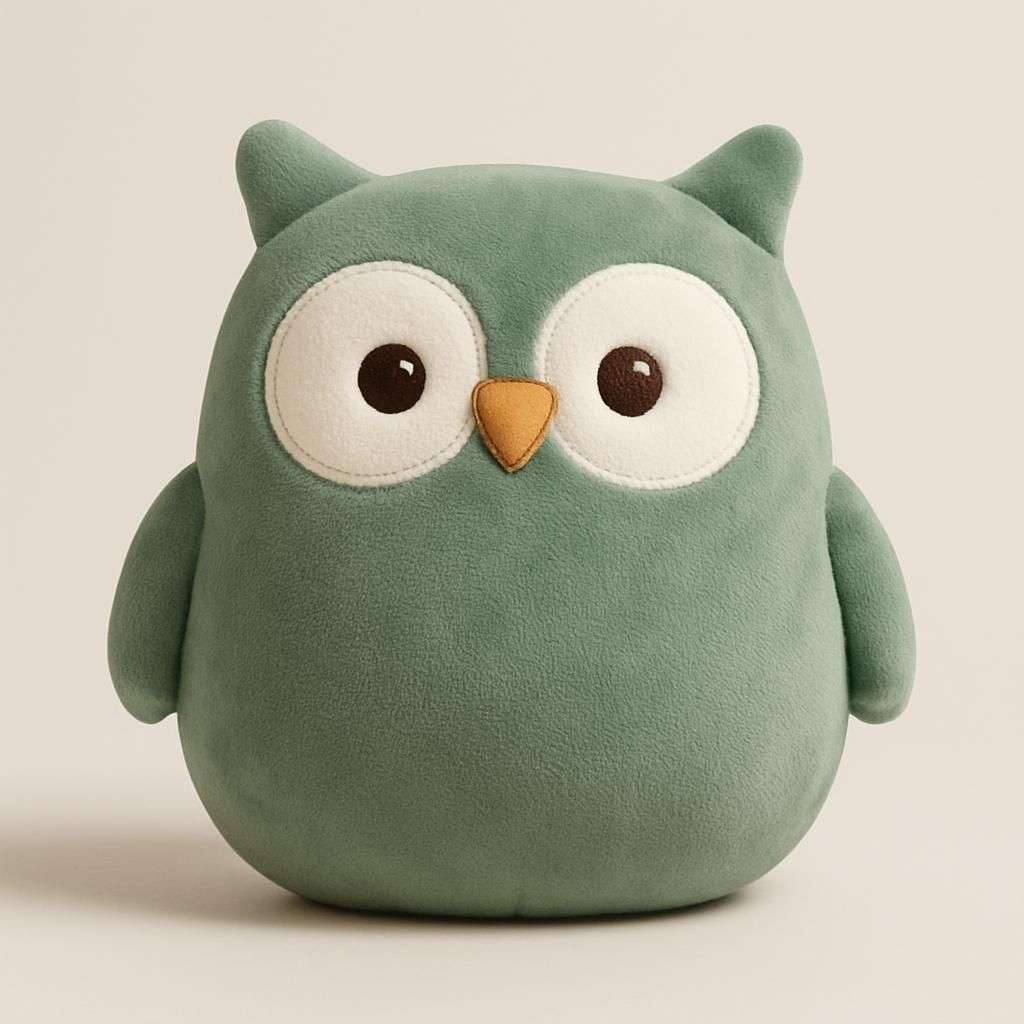 Grön Duolingo Uggla Plyschleksak Duo