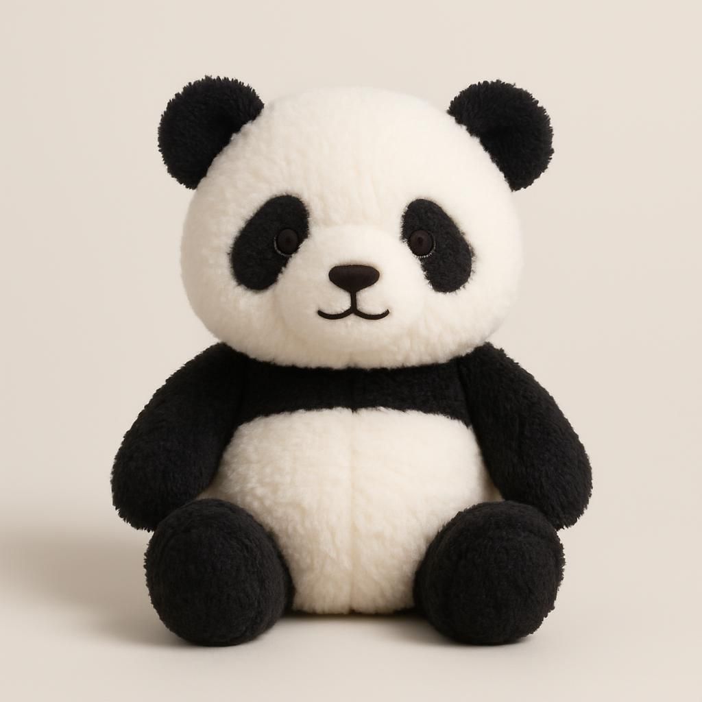 Mjuk och gosig panda plyschleksak